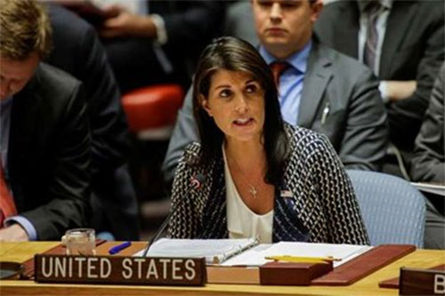 Nikki Haley Estados Unidos insiste en atacar Siria desde el Consejo de Seguridad